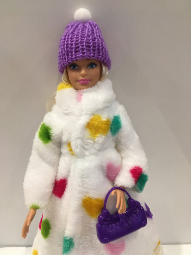 11 inch Barbie Sized 4pce Winter Coat Set