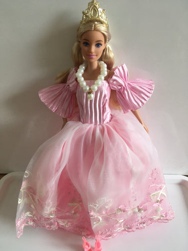 11 inch Barbie Sized Pink Princess Dress Set