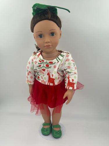 18 inch Christmas Red Tutu Dress
