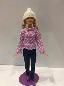 Barbie doll shop winter clothes