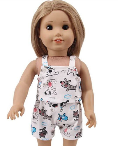 18 inch 2pce Dog Print Pajama Set for Our Generation sized Doll