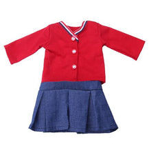 Load image into Gallery viewer, 18 inch Cardigan &amp; Denim Skirt for Our Generation Doll