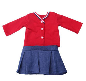 18 inch Cardigan & Denim Skirt for Our Generation Doll