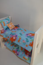 Load image into Gallery viewer, Wooden Bunk Beds and bedding for Barbie size Dolls